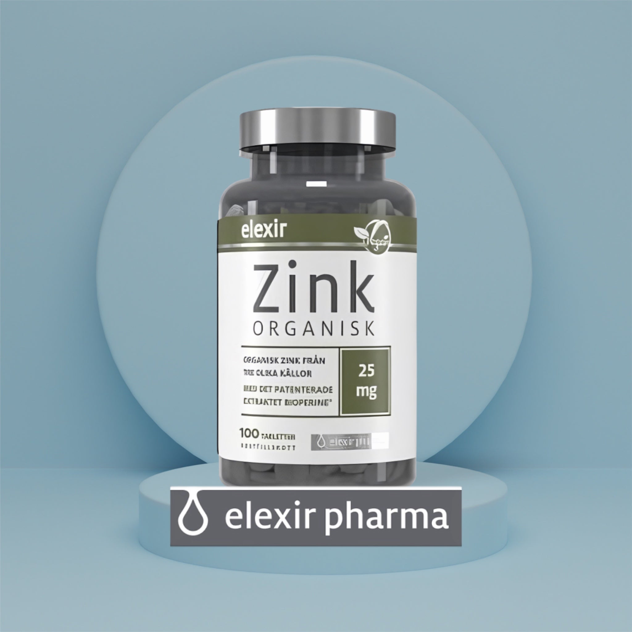 Elexir Zink Organisk 25 mg (100 tabletter)